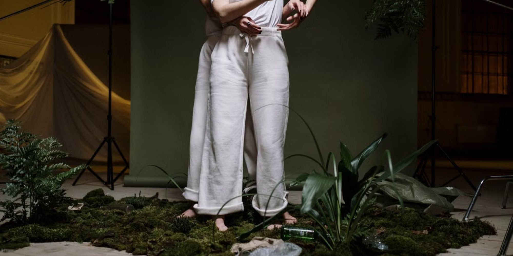 Minimal wardrobe featuring genuinely sustainable clothing made from eco-friendly materials with transparent sourcing