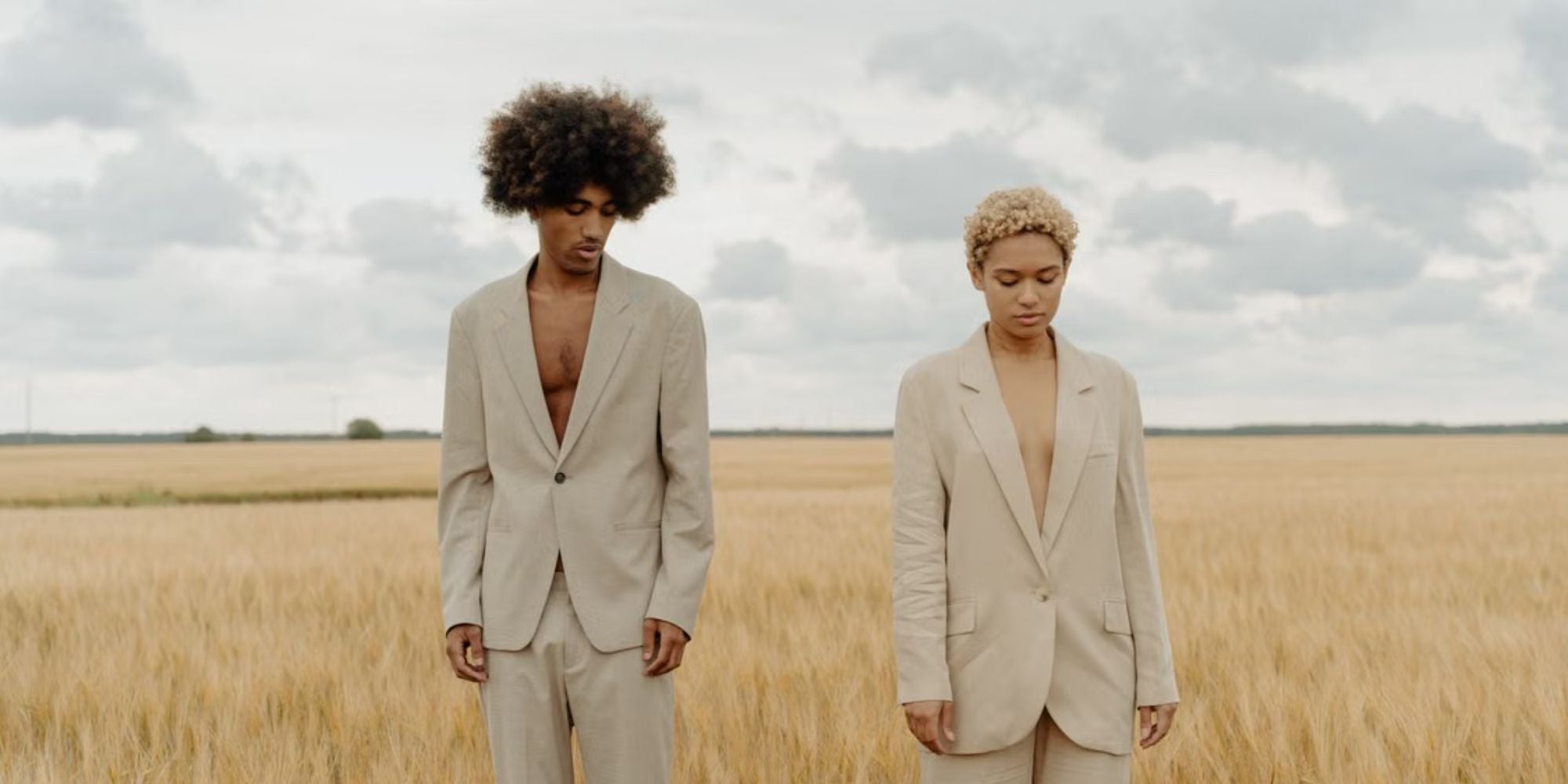 Gender-neutral fashion styling with diverse clothing pieces representing fashion without gender boundaries