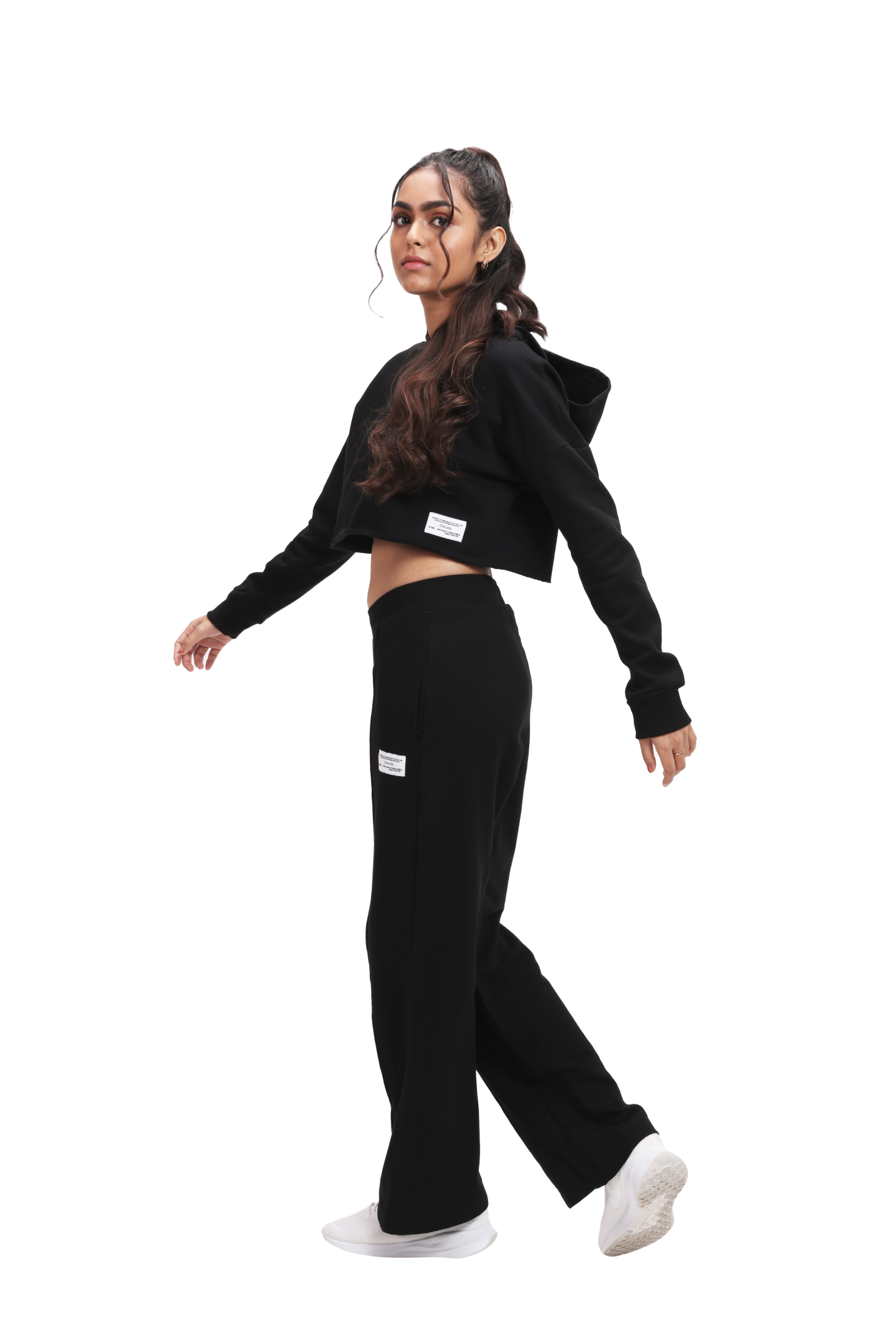 Organic Cotton Cropped Hoodie