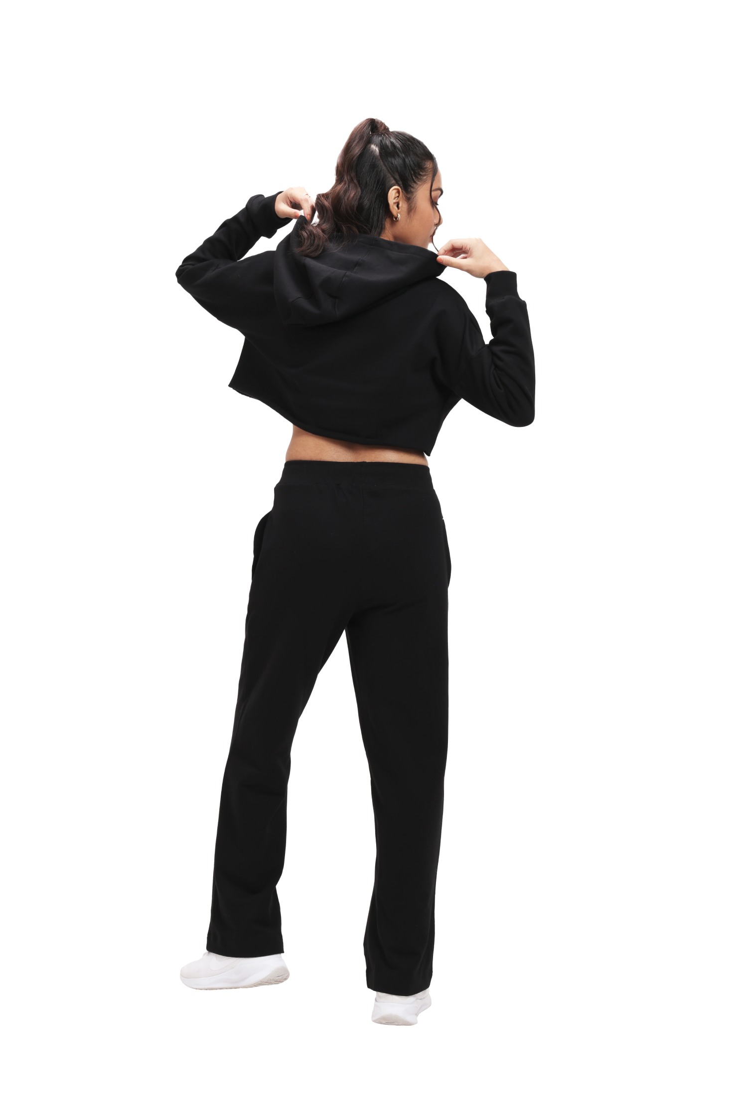 Organic Cotton Cropped Hoodie