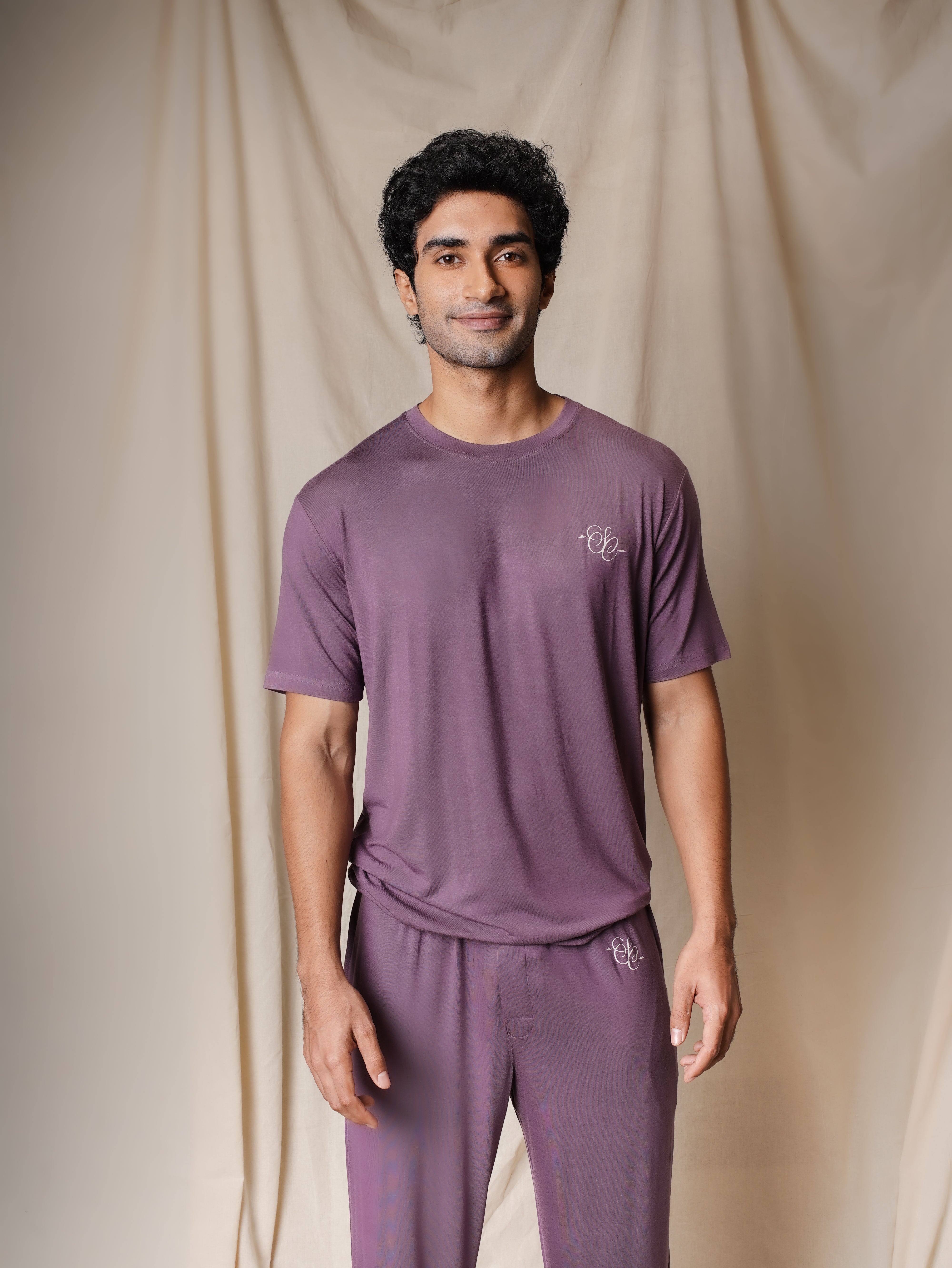Men’s TENCEL™ Modal T Shirt & Pyjama Sleepwear Set