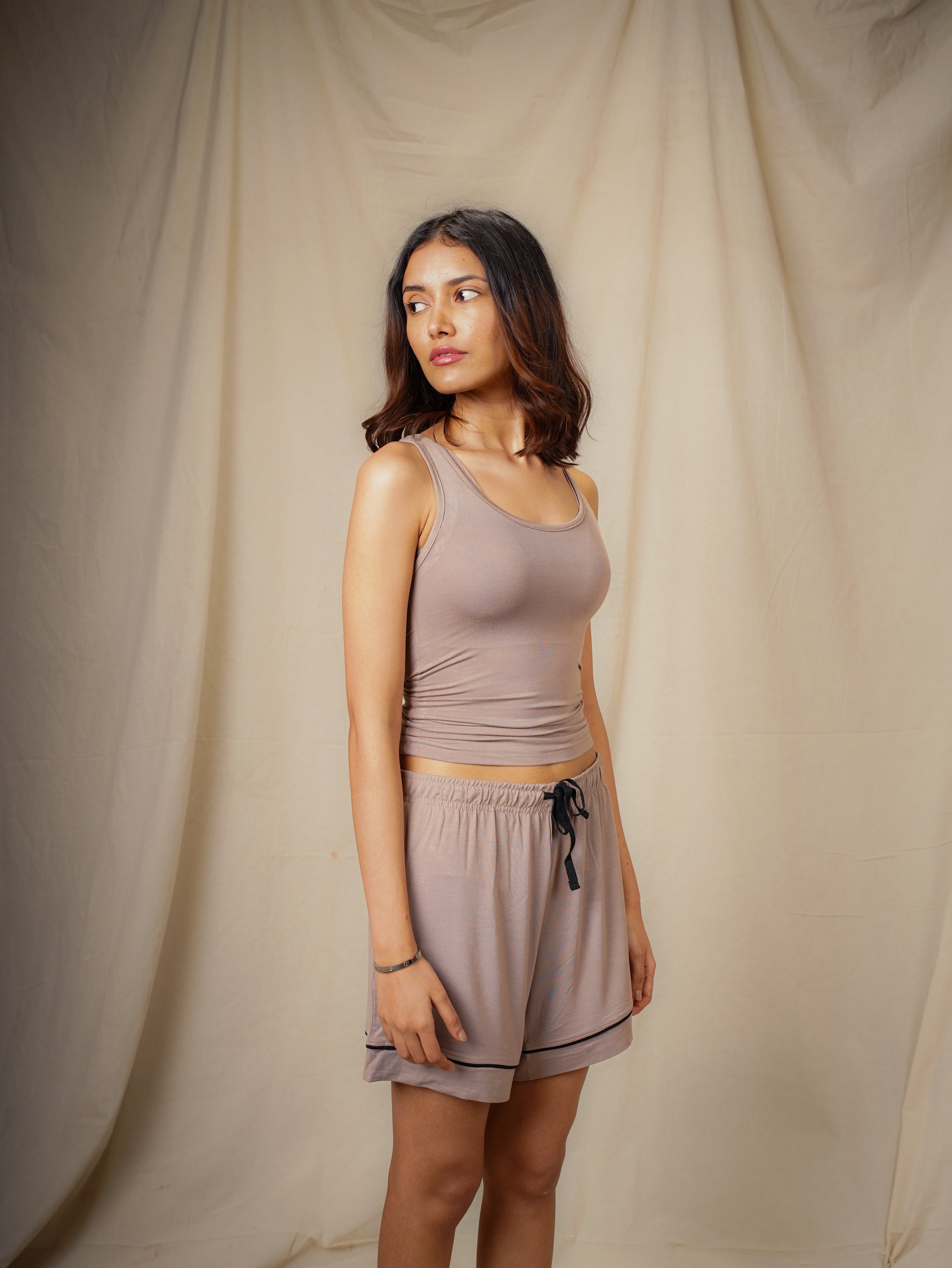 Women’s TENCEL™ Modal Tank & Shorts Sleepwear Set - Quiet Dawn