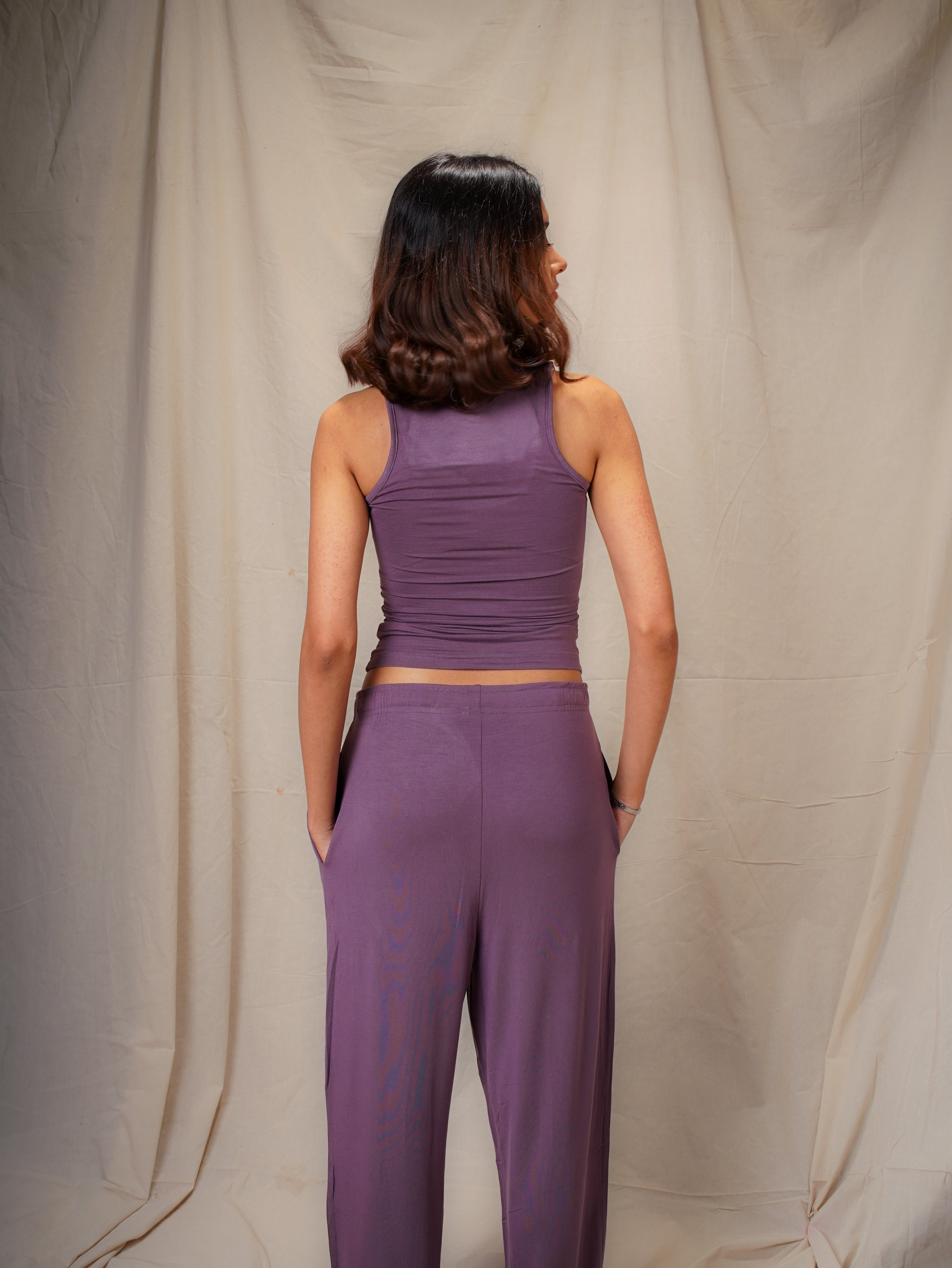 Women’s TENCEL™ Modal Tank & Pyjama Sleepwear Set - Evening Muse