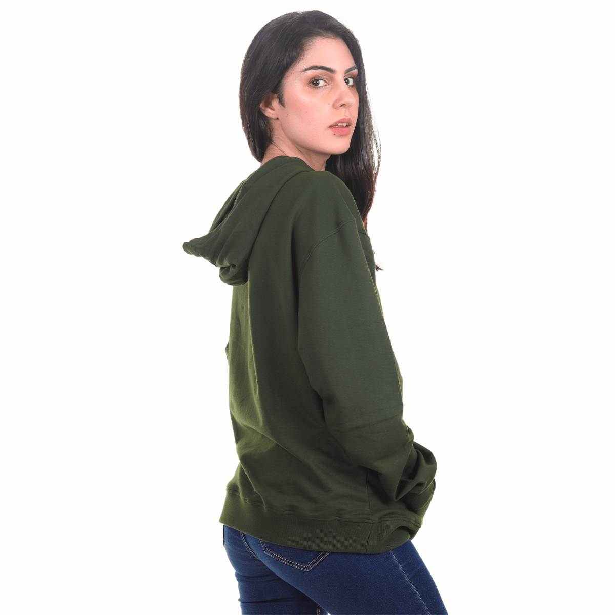 Lightweight Organic Cotton Hoodie - CAMPING GREEN -