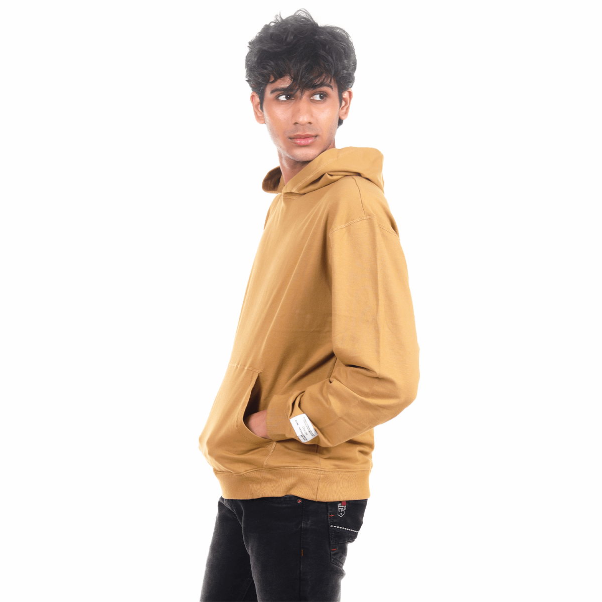 Lightweight Organic Cotton Hoodie - HONEYCOMB -
