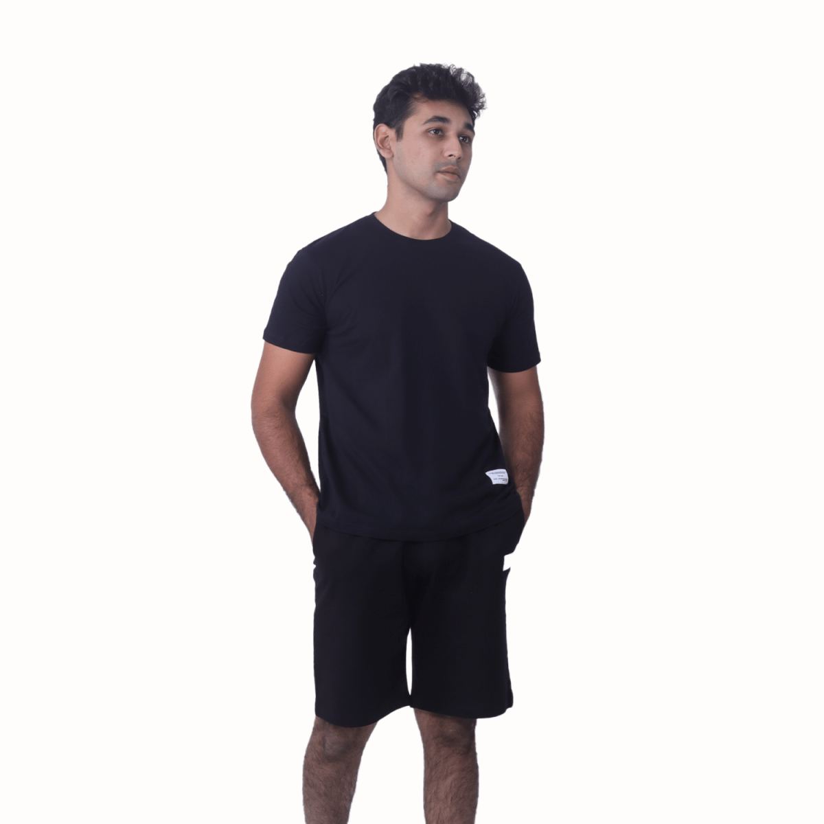 Organic Cotton Long Shorts - COAL -