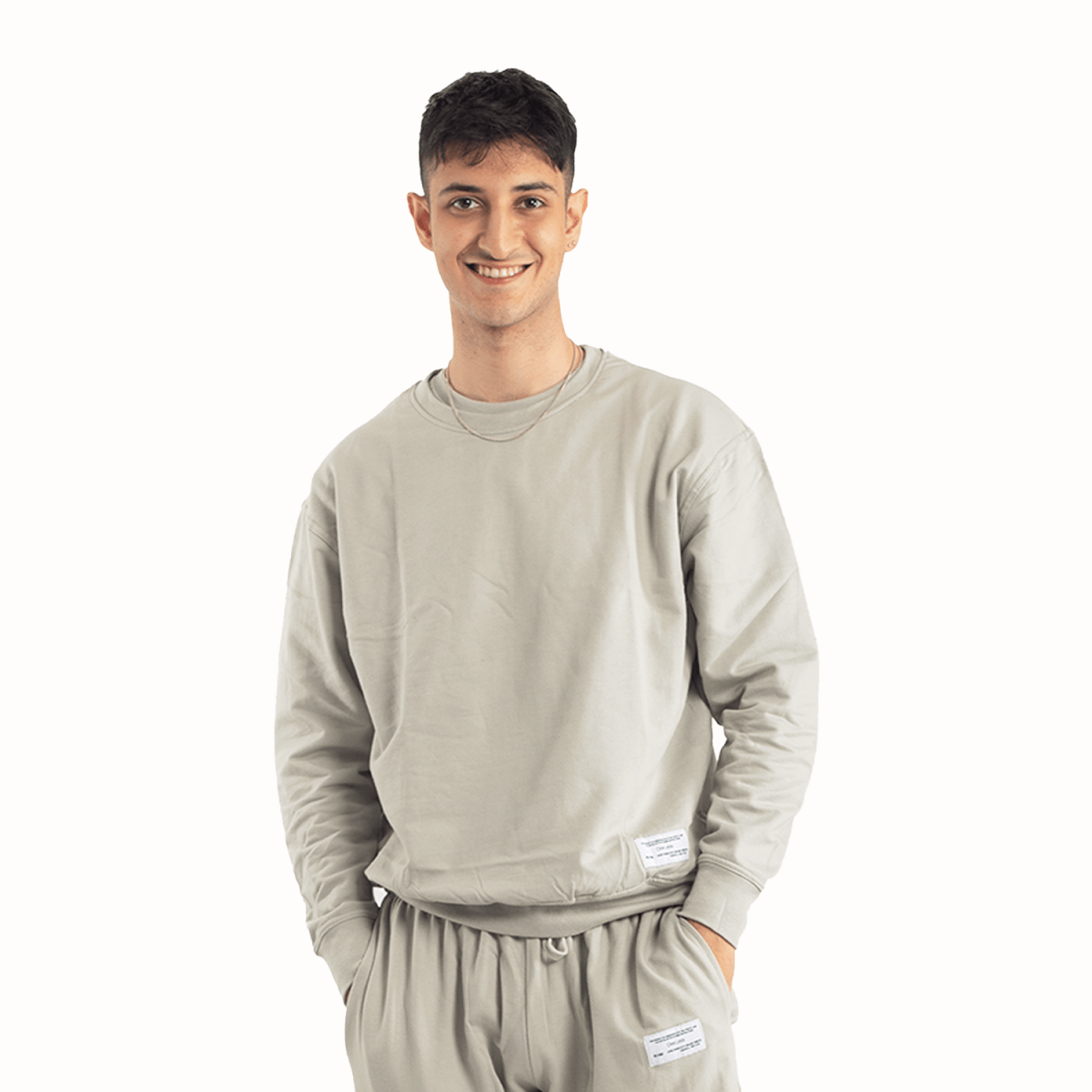 Organic Cotton Sweatshirt - ASH -