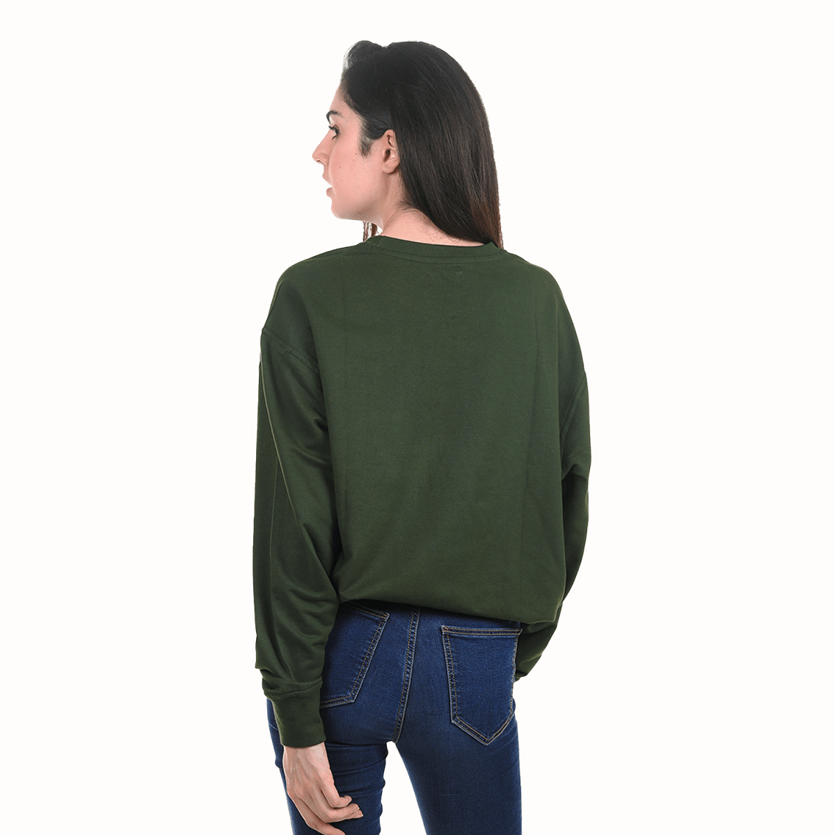 Organic Cotton Sweatshirt - CAMPING GREEN -