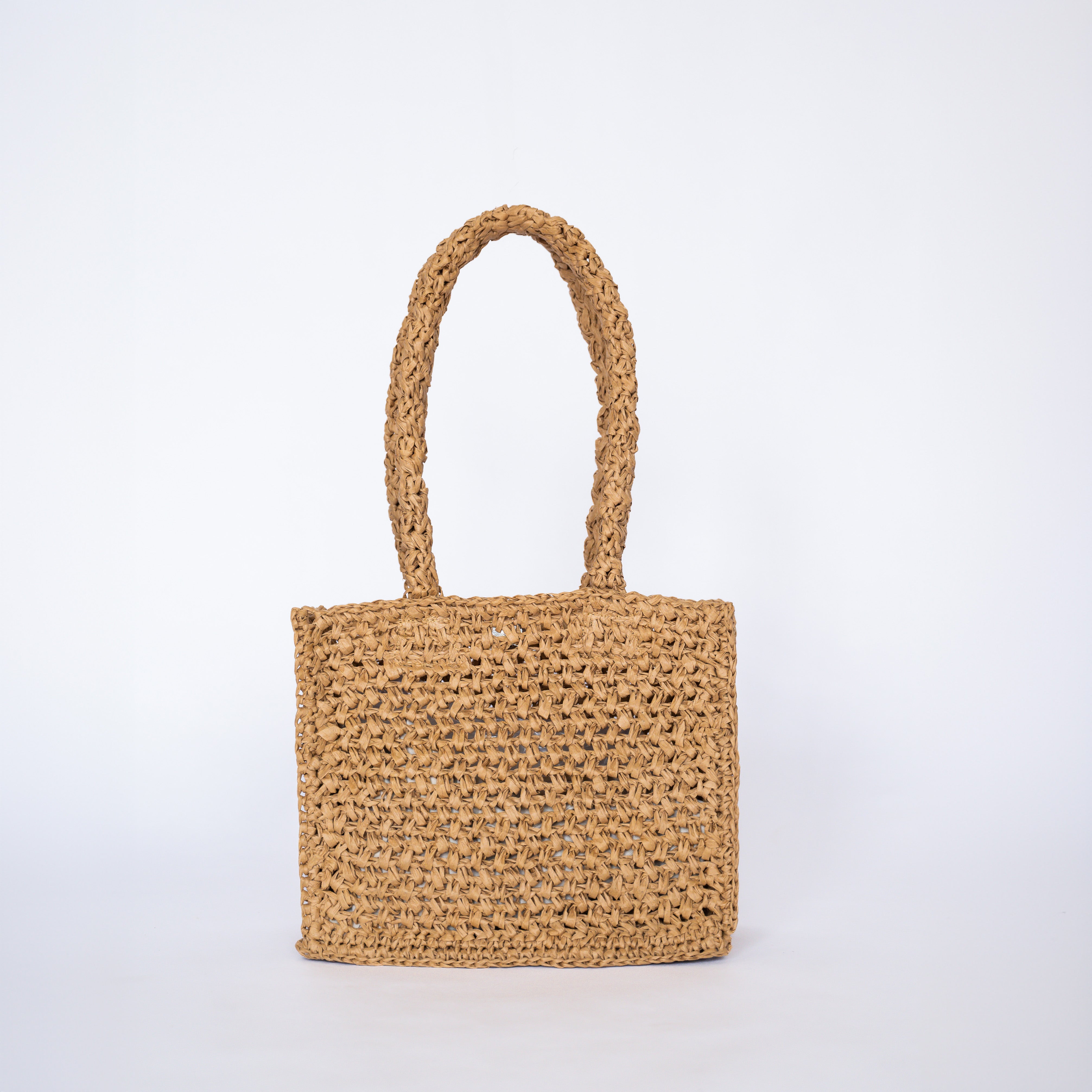 Raffia Mini Tote Bag