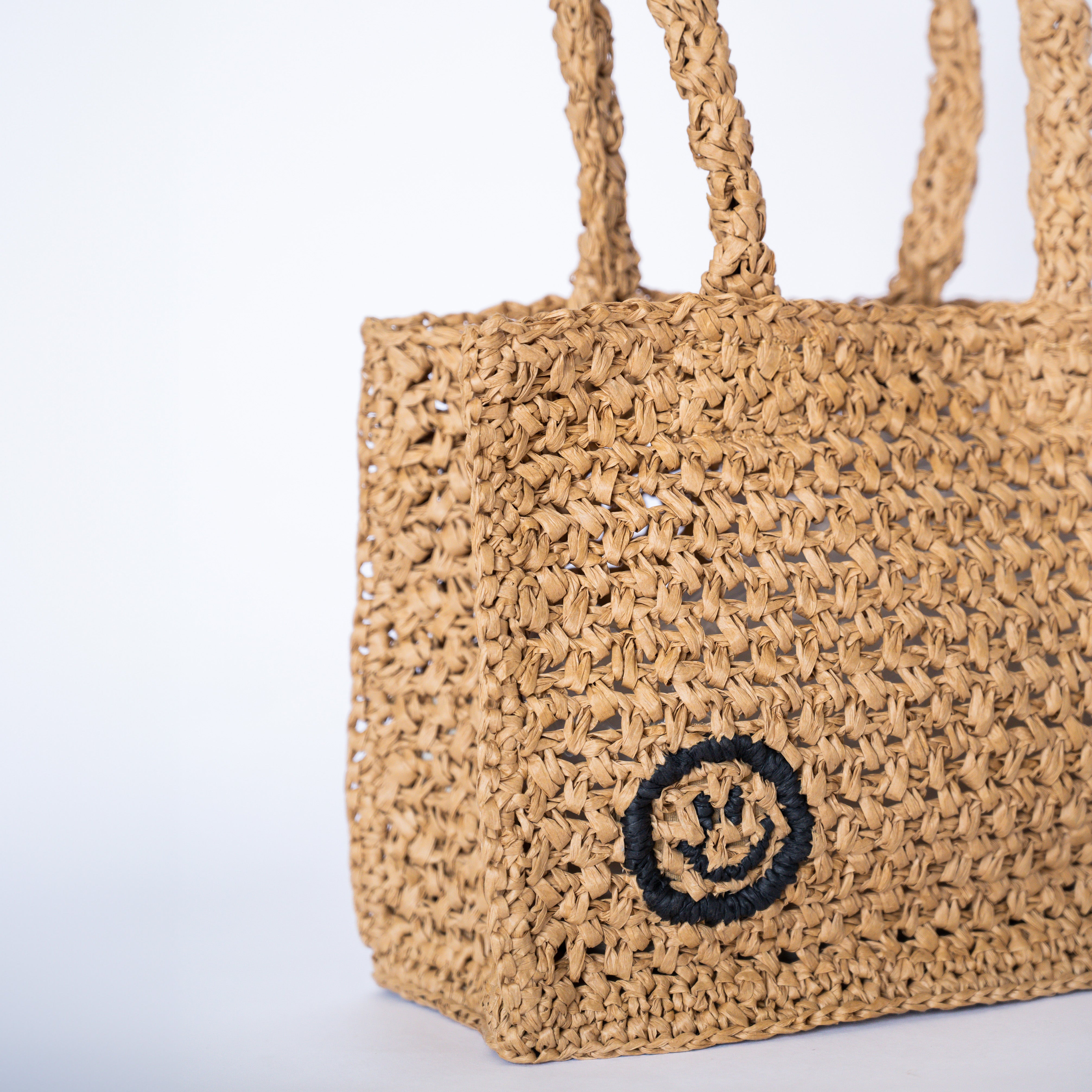 Raffia Mini Tote Bag