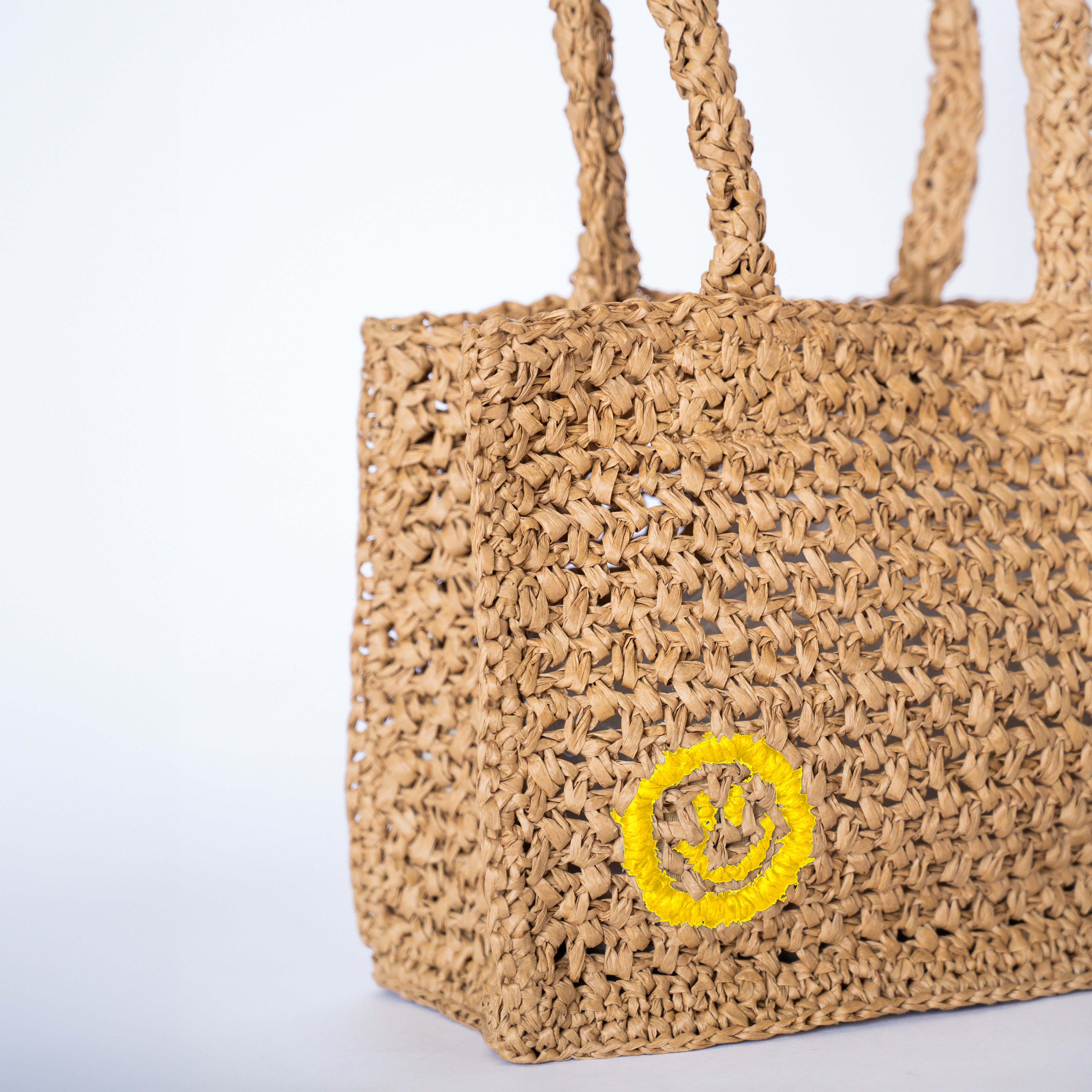 Raffia Mini Tote Bag