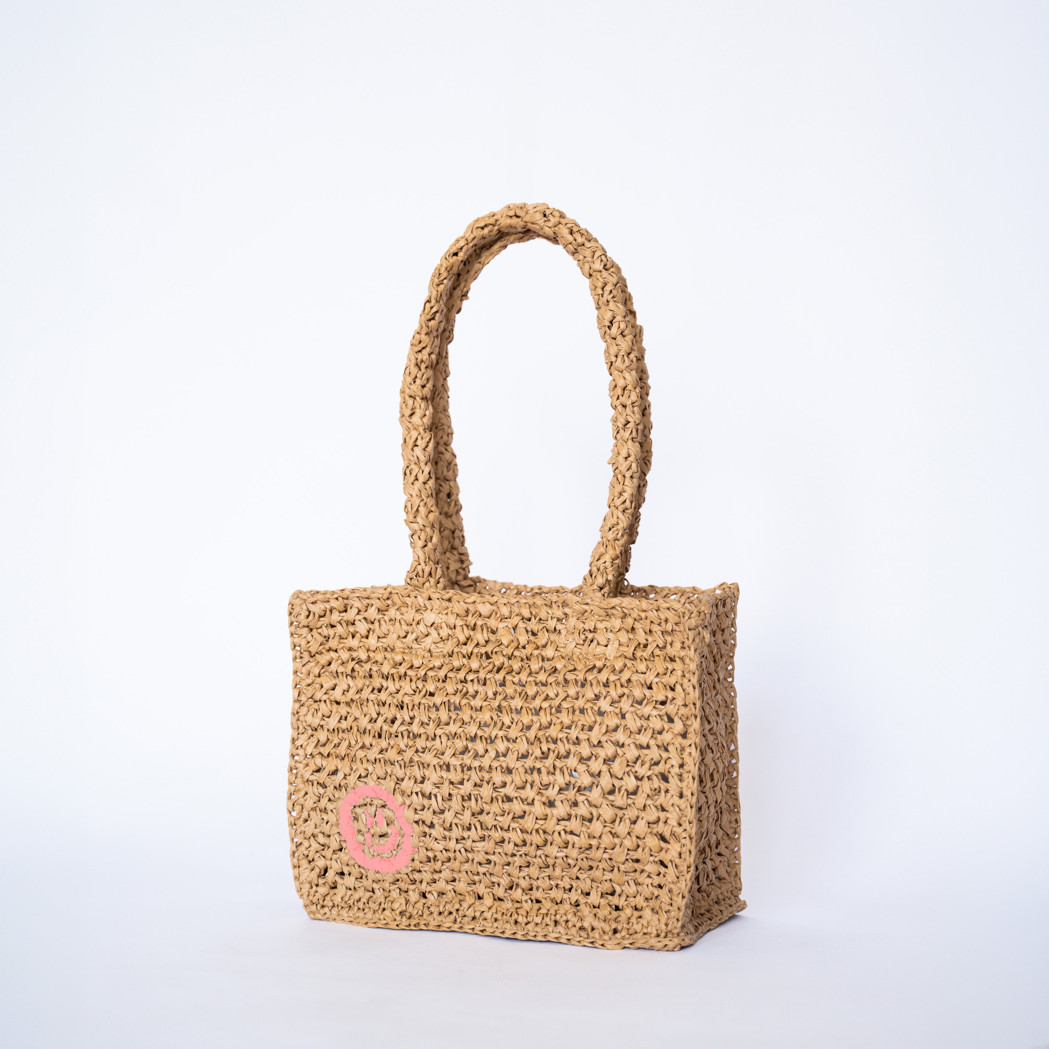 Raffia Mini Tote Bag