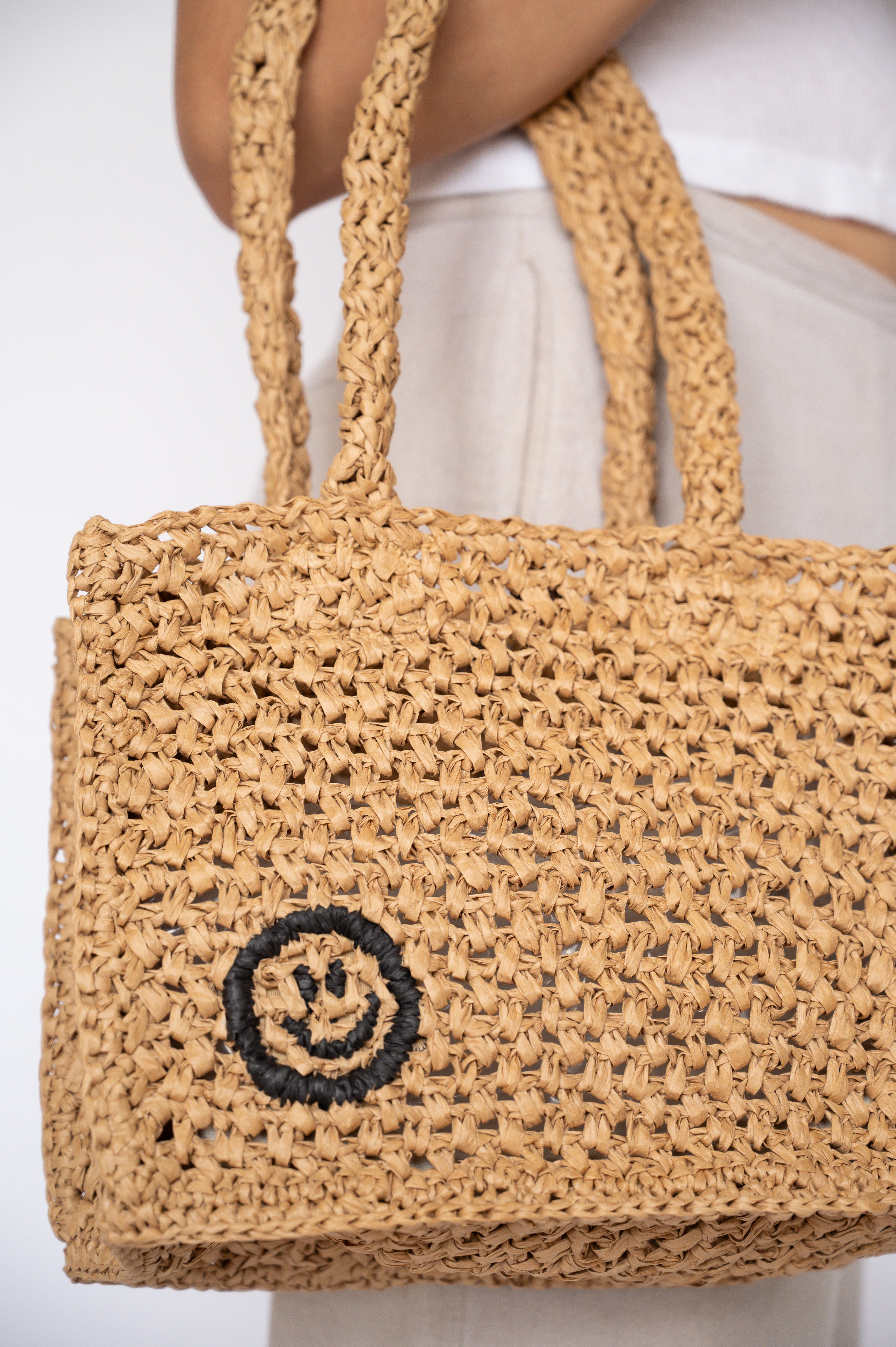 Raffia Mini Tote Bag