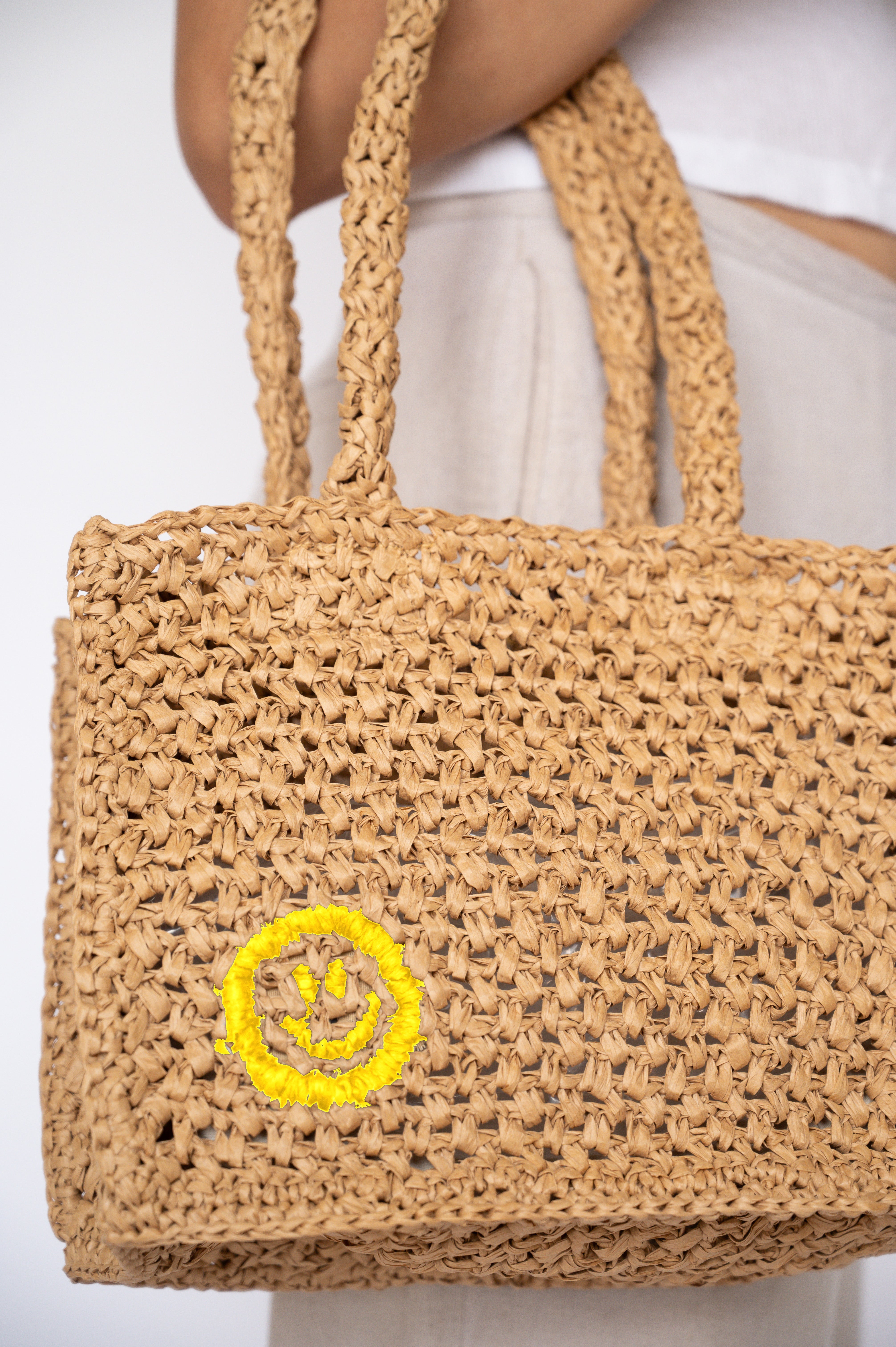 Raffia Mini Tote Bag