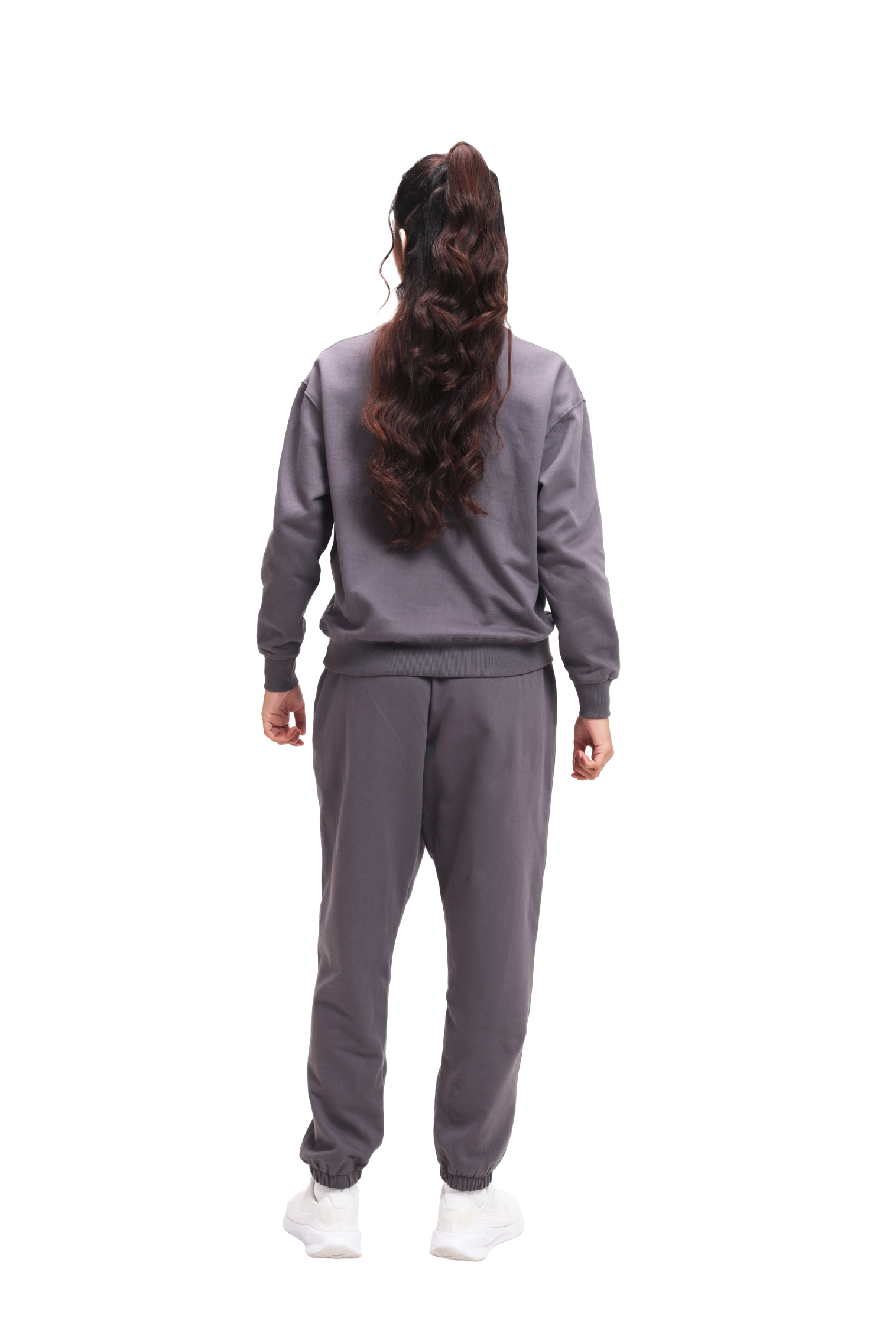 Organic Cotton Cuffed Sweatpants - STONE