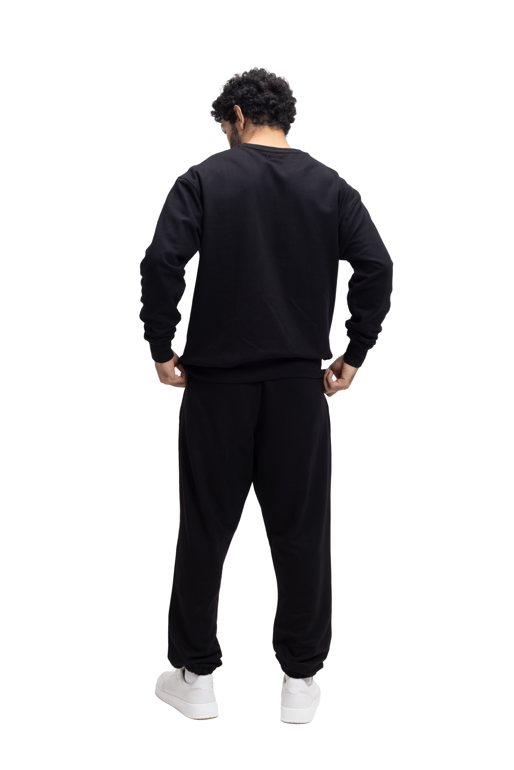 Organic Cotton Cuffed Sweatpants - COAL