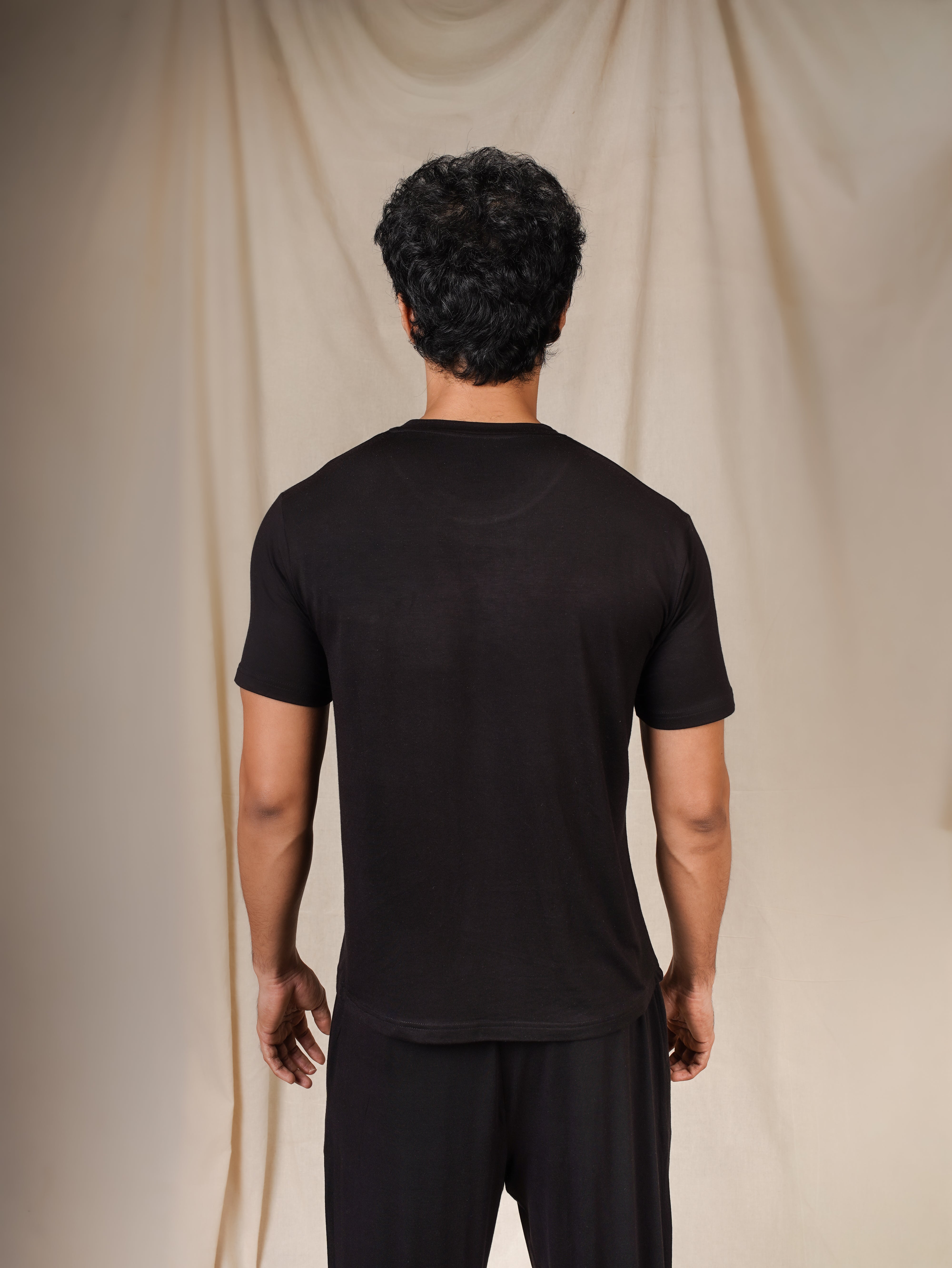 Men’s TENCEL™ Modal T Shirt & Shorts Sleepwear Set - Midnight Drift