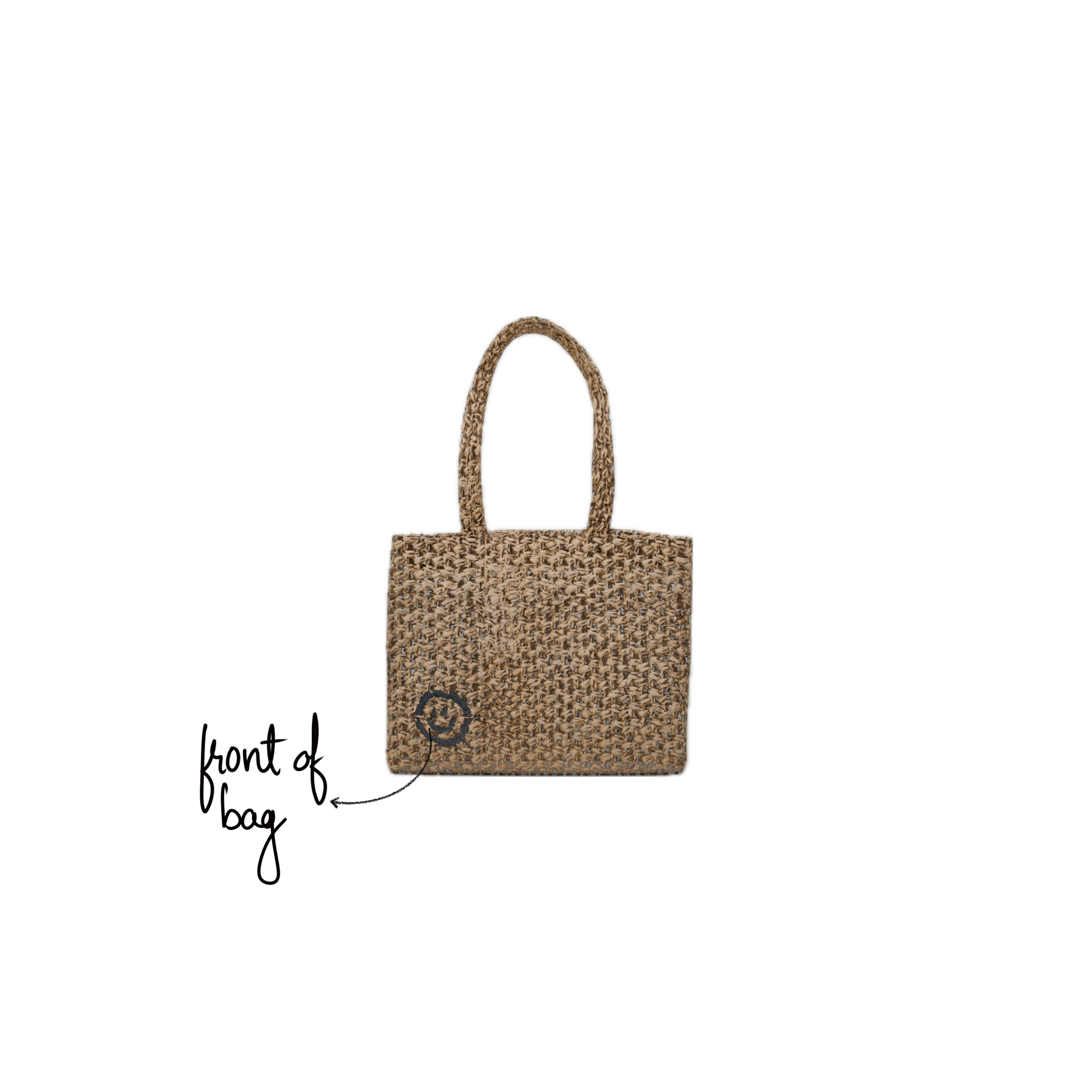 Custom Raffia Mini Tote Bag image 4