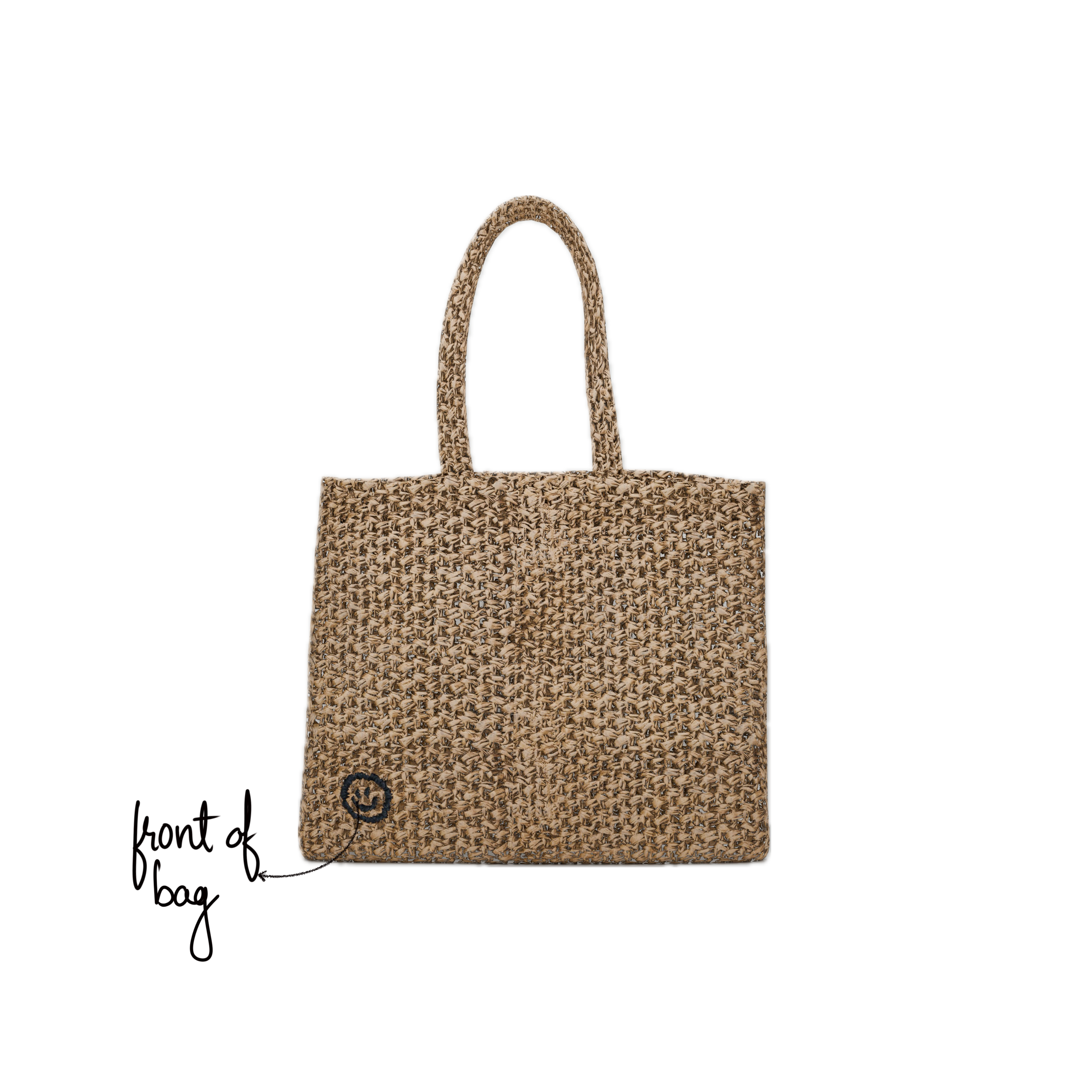 Custom Raffia Tote Bag