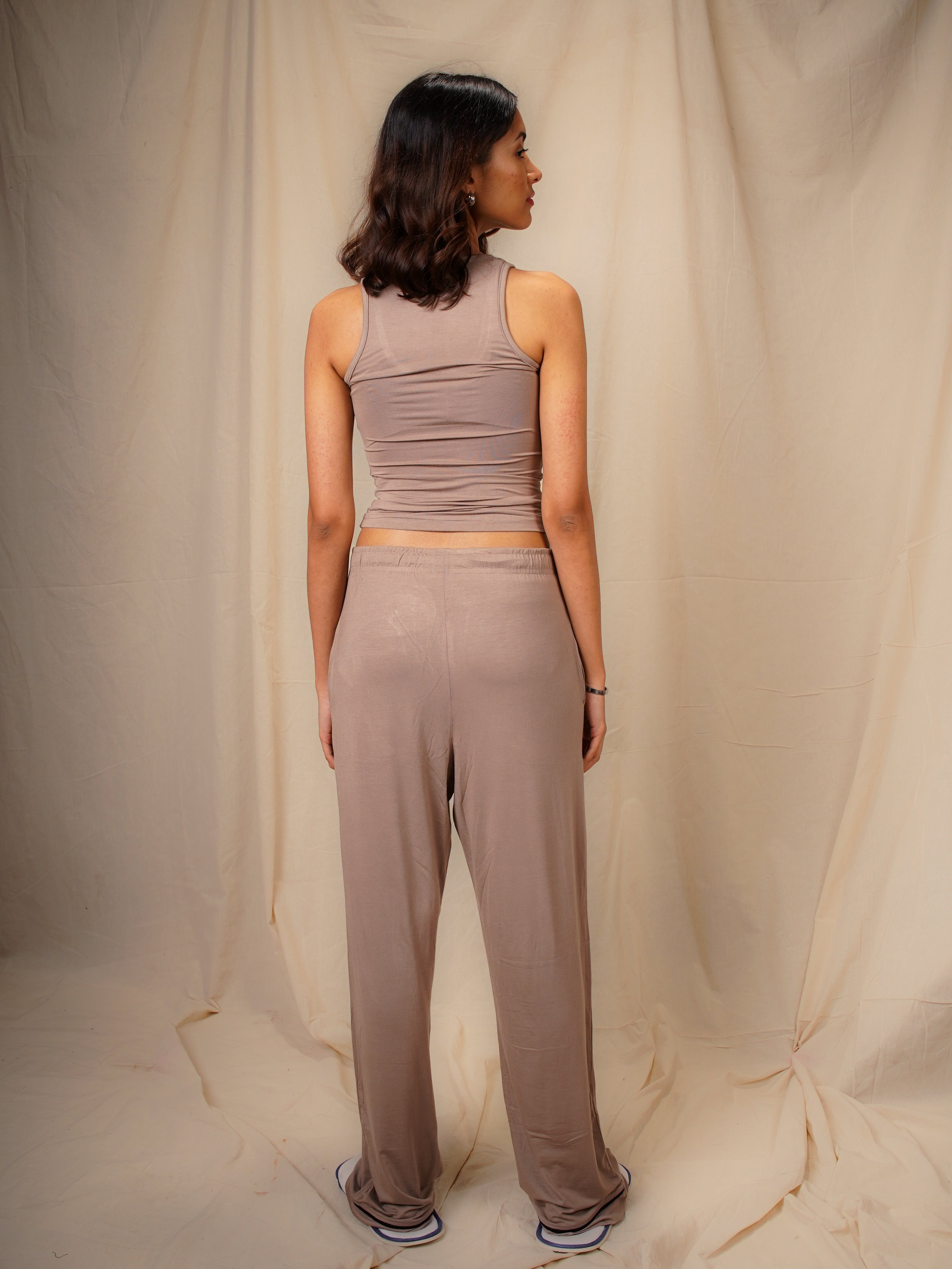 Women’s TENCEL™ Modal Tank & Pyjama Sleepwear Set - Quiet Dawn