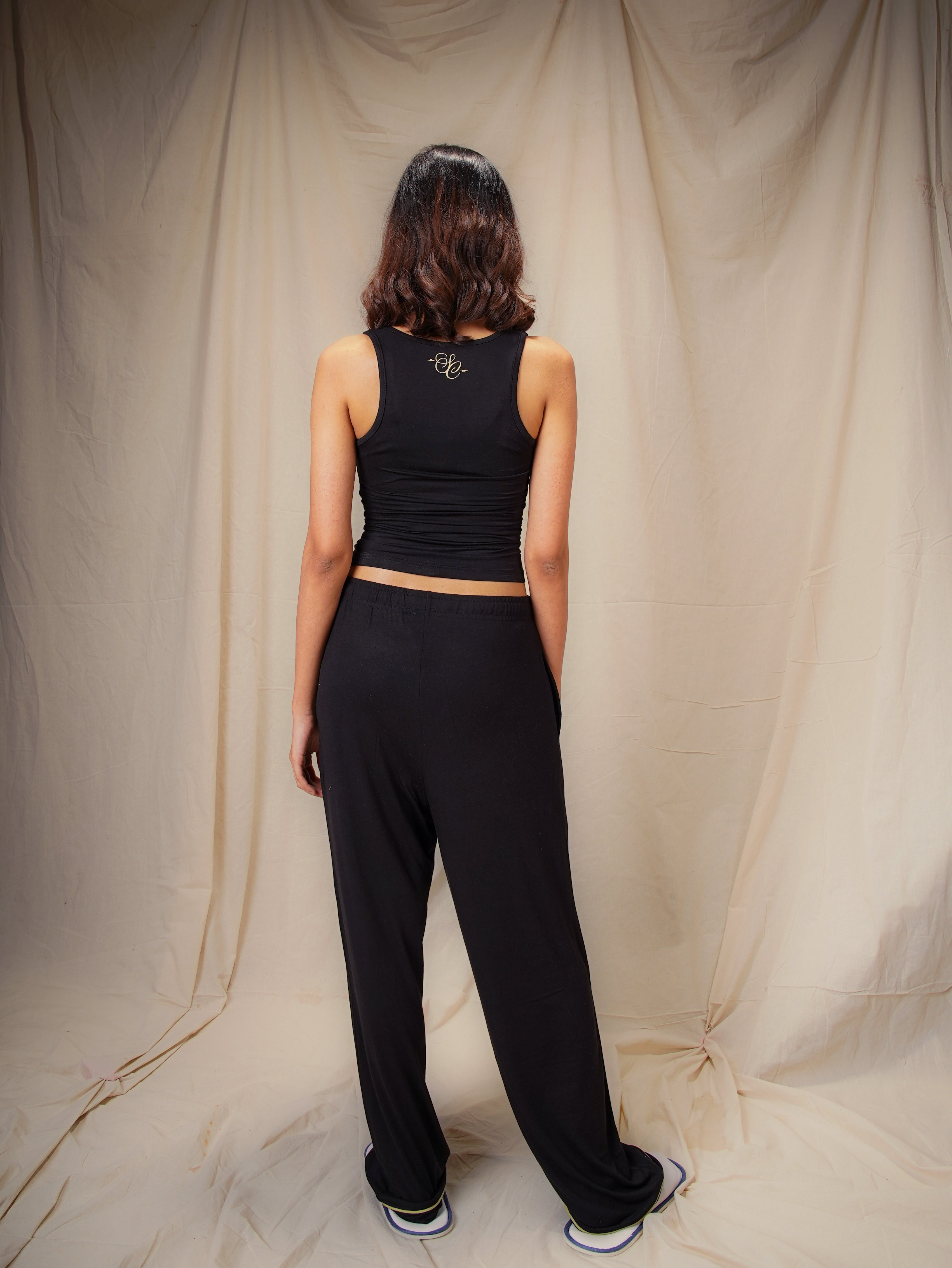 Women’s TENCEL™ Modal Tank & Pyjama Sleepwear Set - Midnight Drift