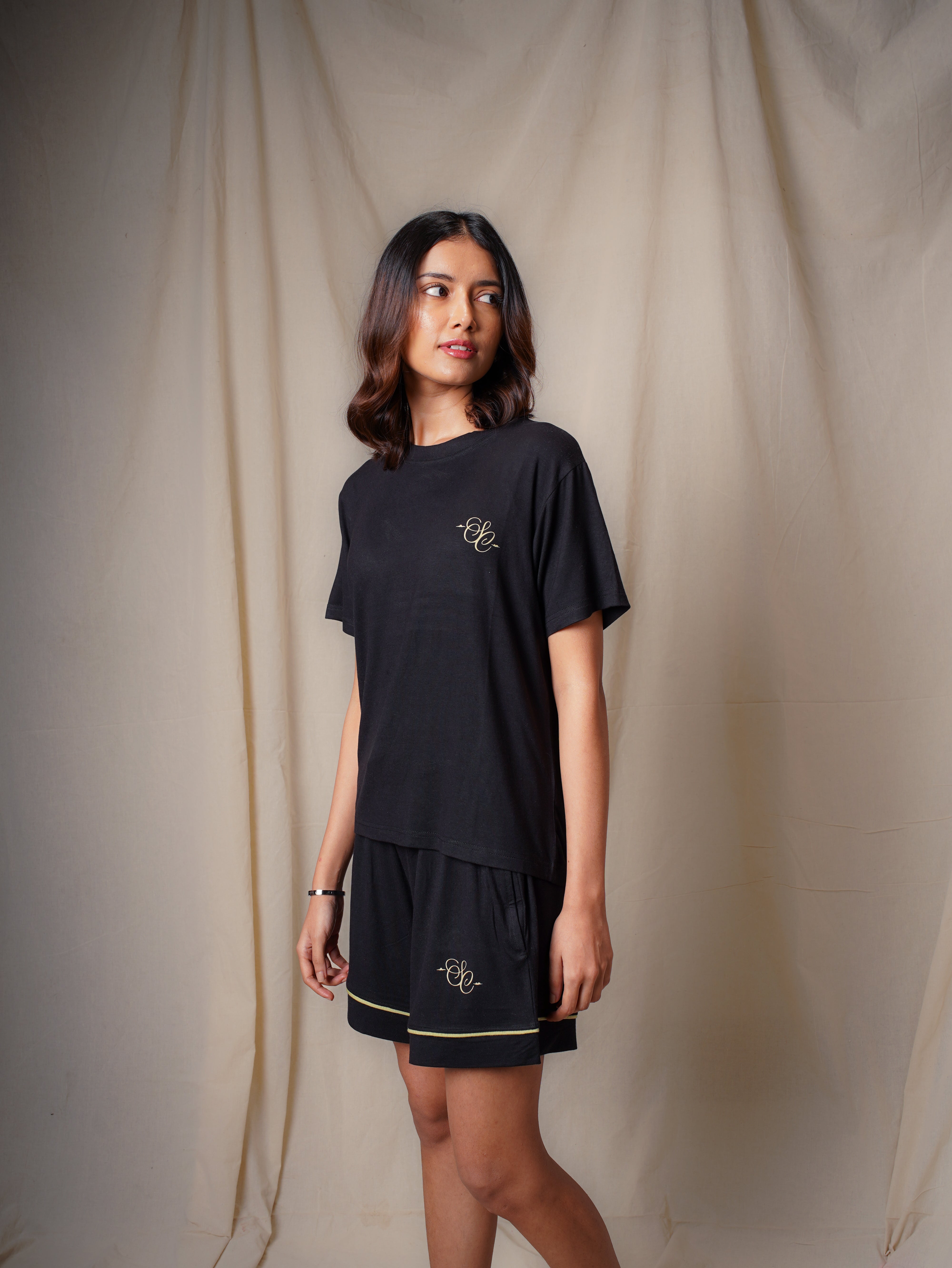 Women’s TENCEL™ Modal T Shirt & Shorts Sleepwear Set - Midnight Drift