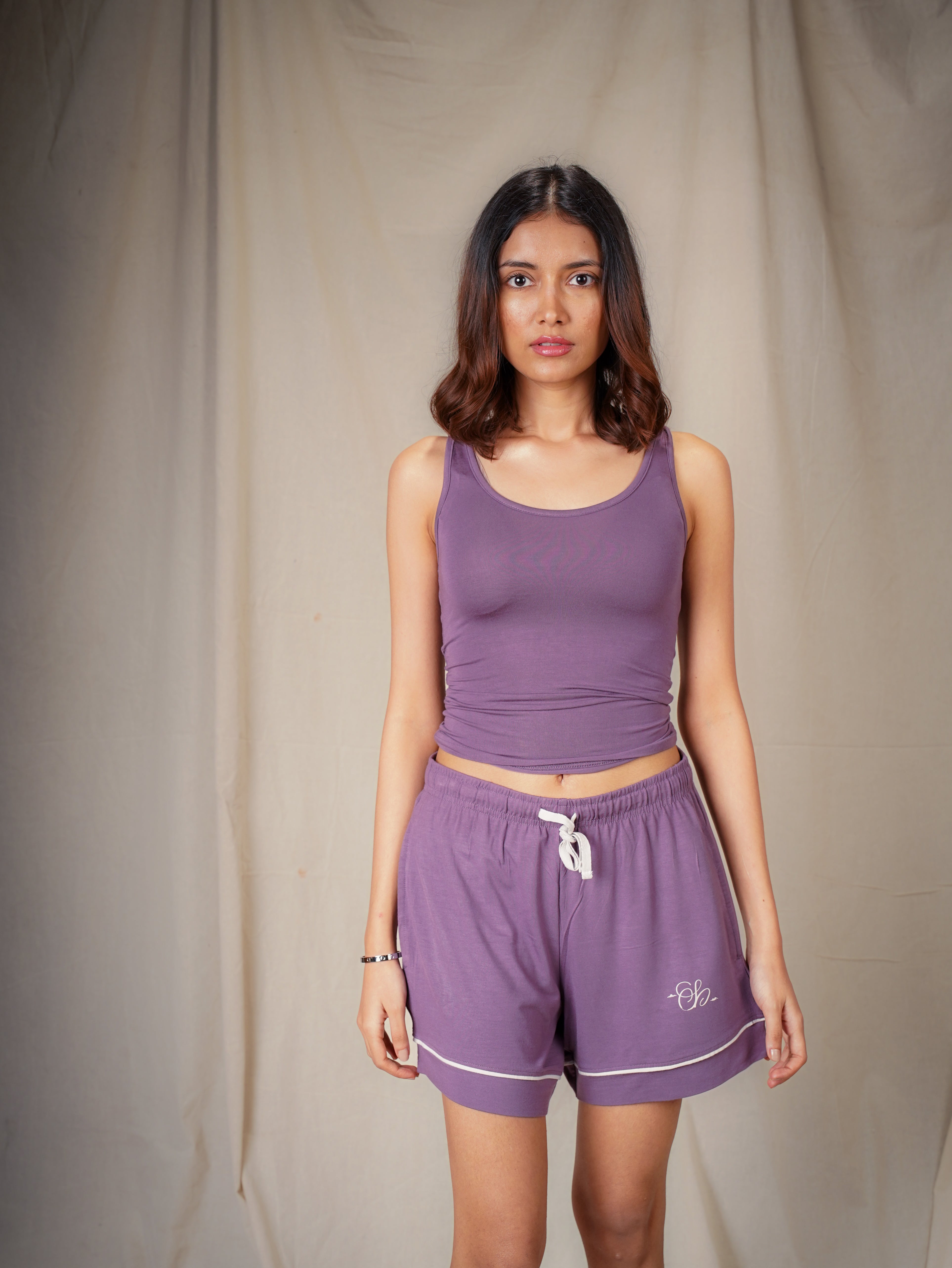Women’s TENCEL™ Modal Tank & Shorts Sleepwear Set - Evening Muse