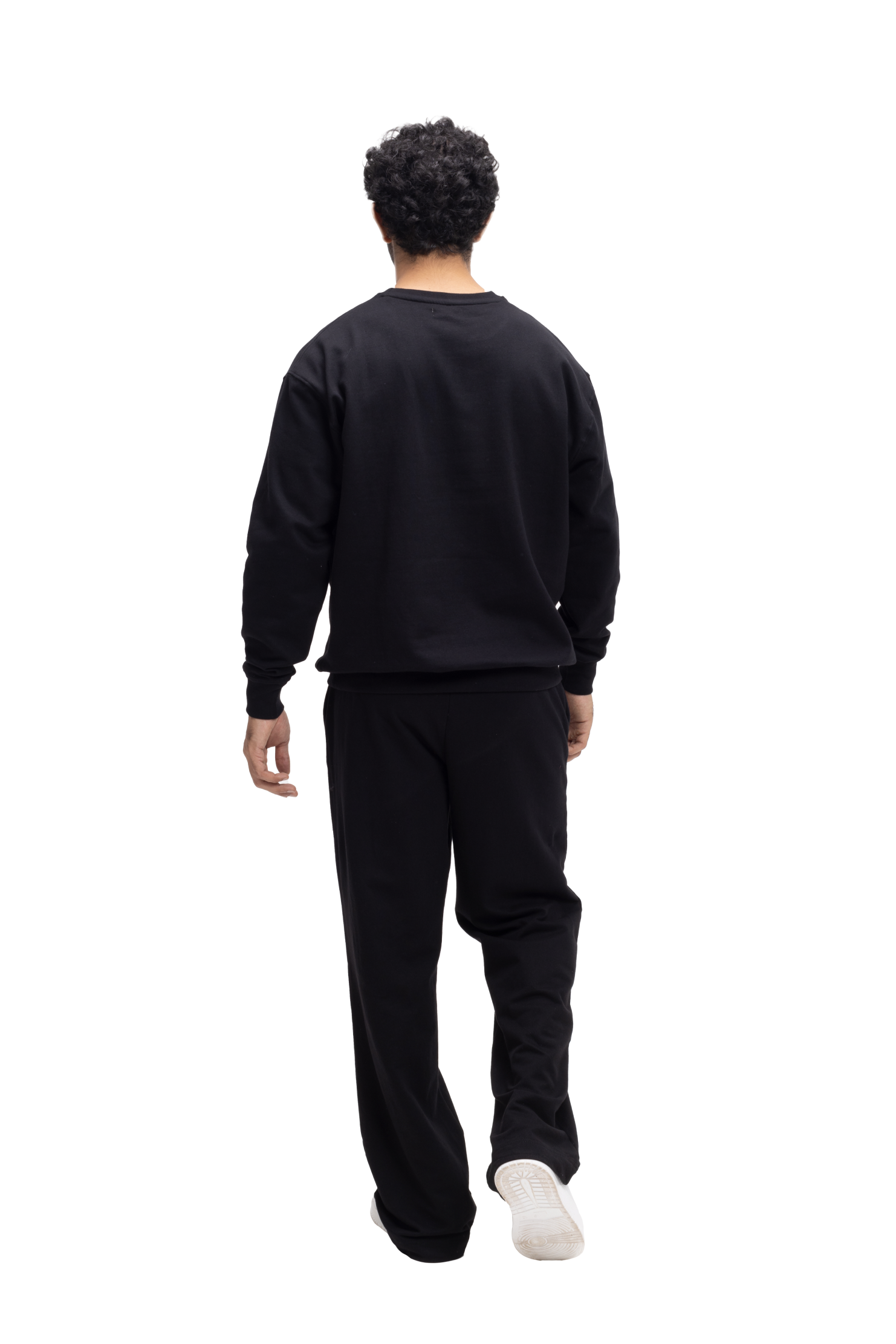 Organic Cotton Straight Sweatpants - COAL