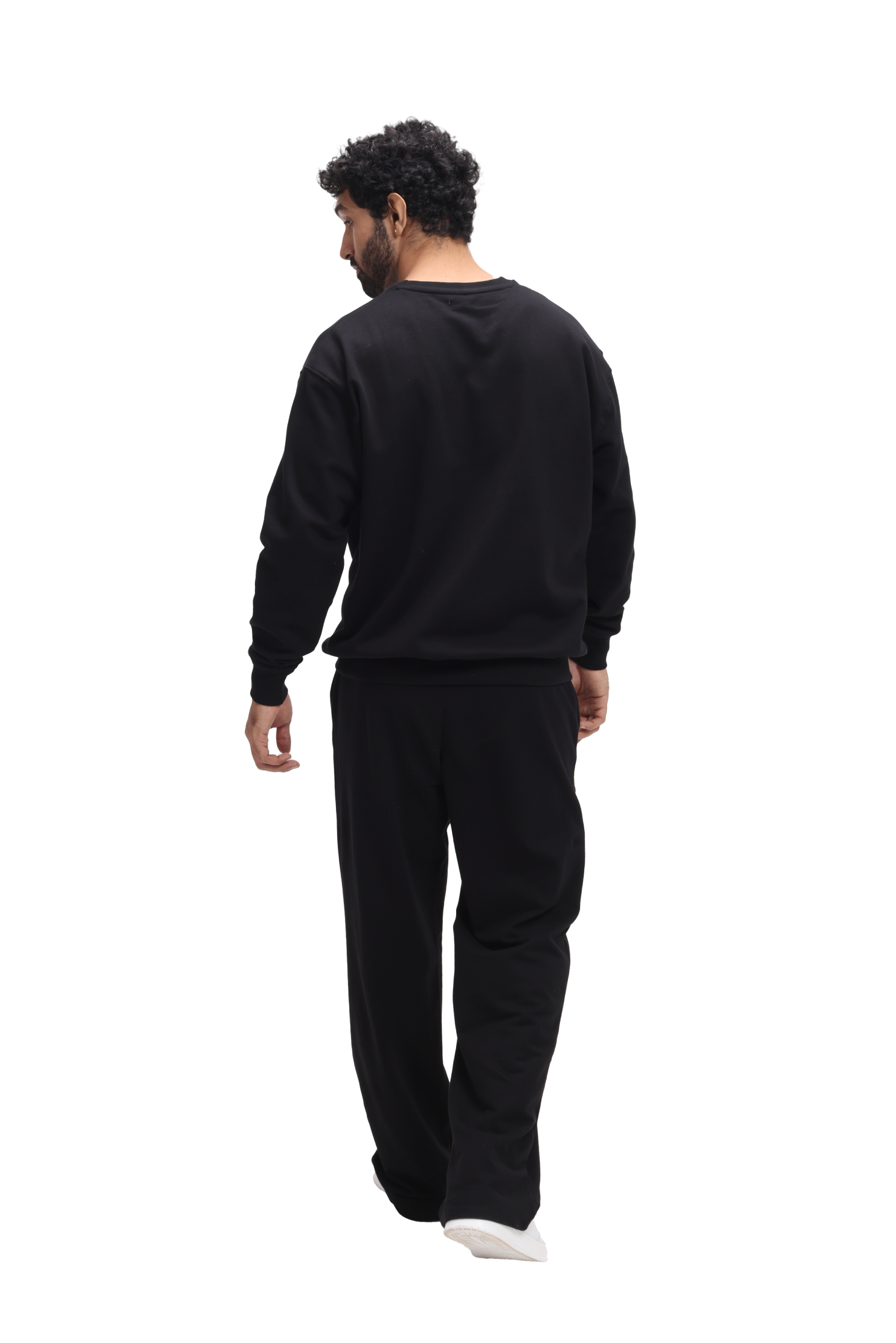 Organic Cotton Straight Sweatpants - COAL