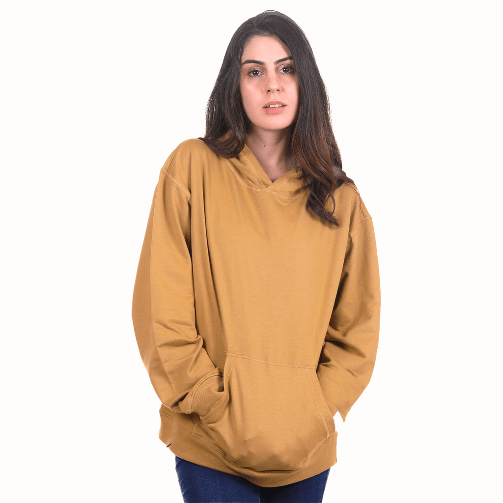 Lightweight Organic Cotton Hoodie - HONEYCOMB -