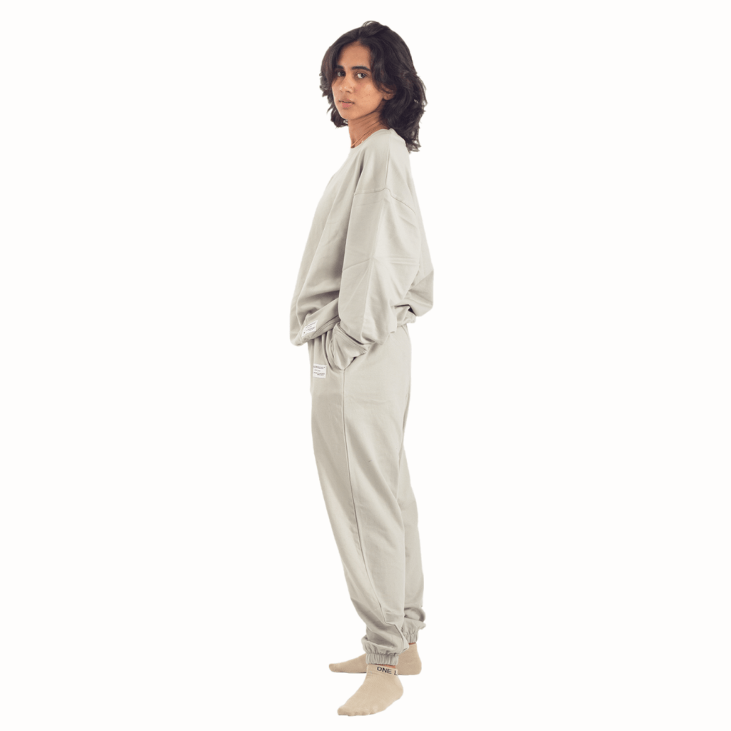 Organic Cotton Sweatpants - ASH -