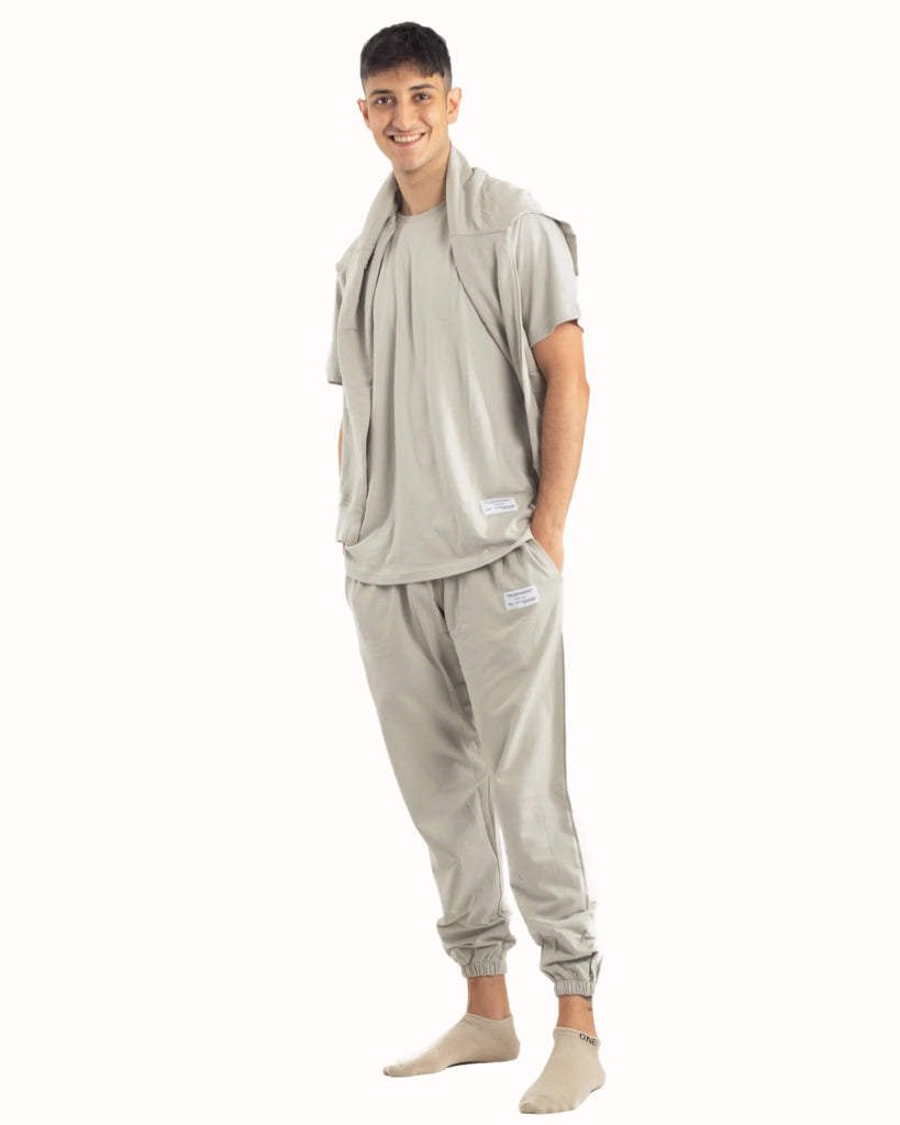 Organic Cotton Sweatsuit Unisex - ASH -